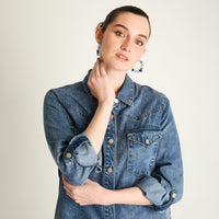 Chaqueta Lyocell Azul