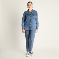 Chaqueta Lyocell Azul