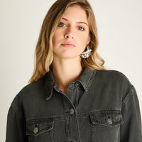 Chaqueta Mezclilla Gris Marengo