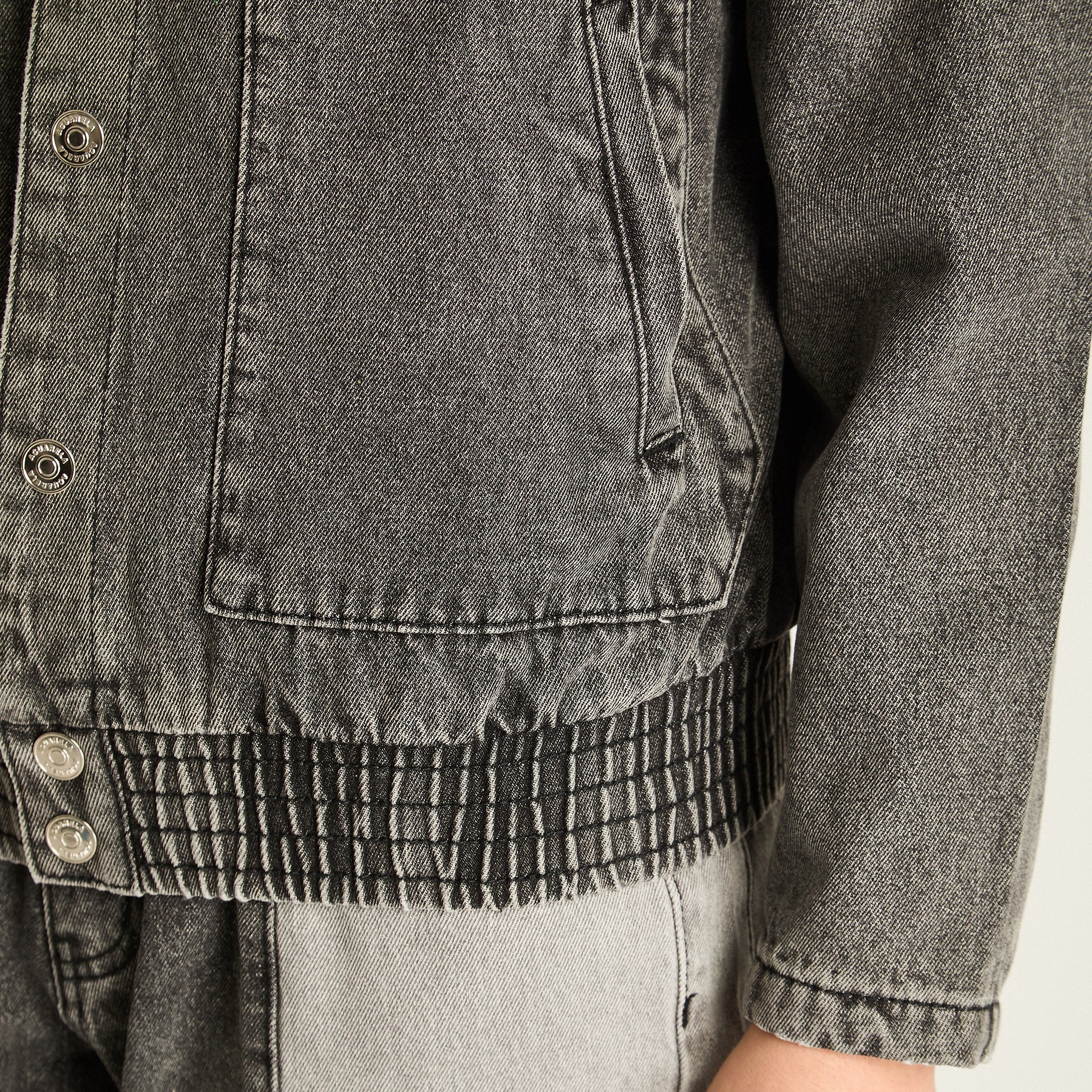 Casaca Mezclilla Gris