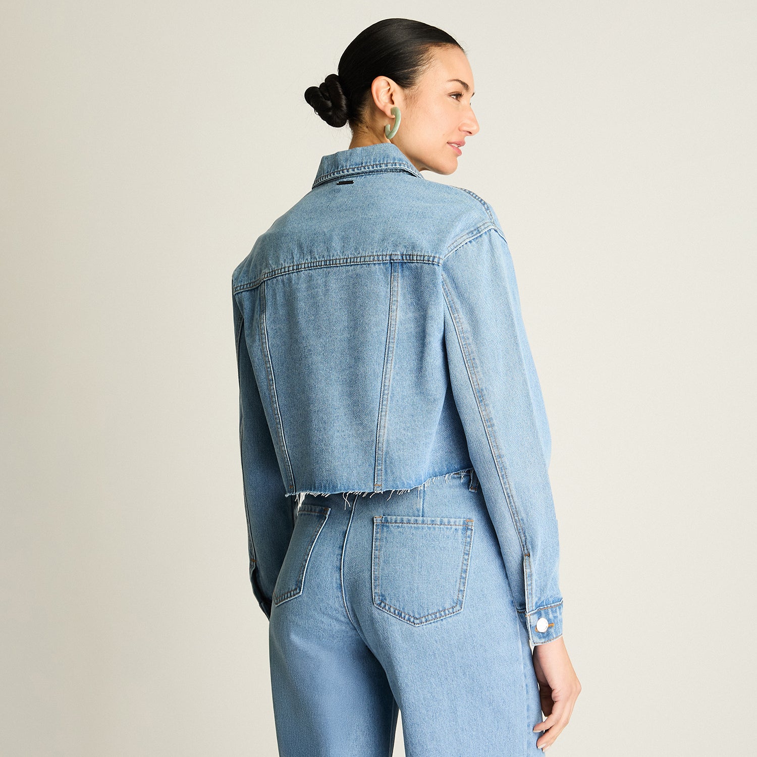 Casaca Mezclilla Celeste