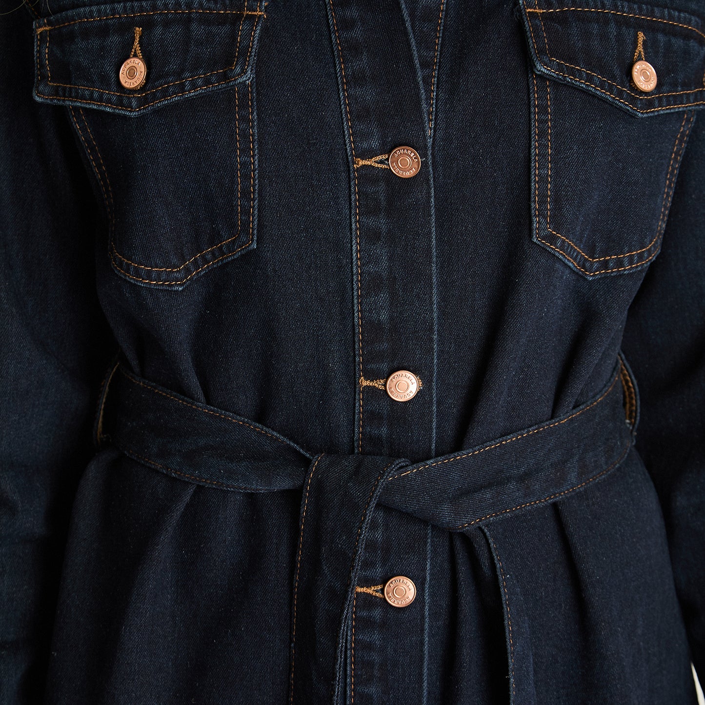 Casaca Mezclilla Azul Oscuro