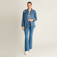 Casaca Mezclilla Azul Oversize Clásica
