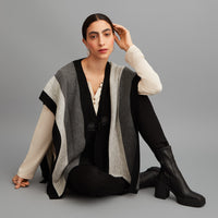 Ruana de Alpaca Negro