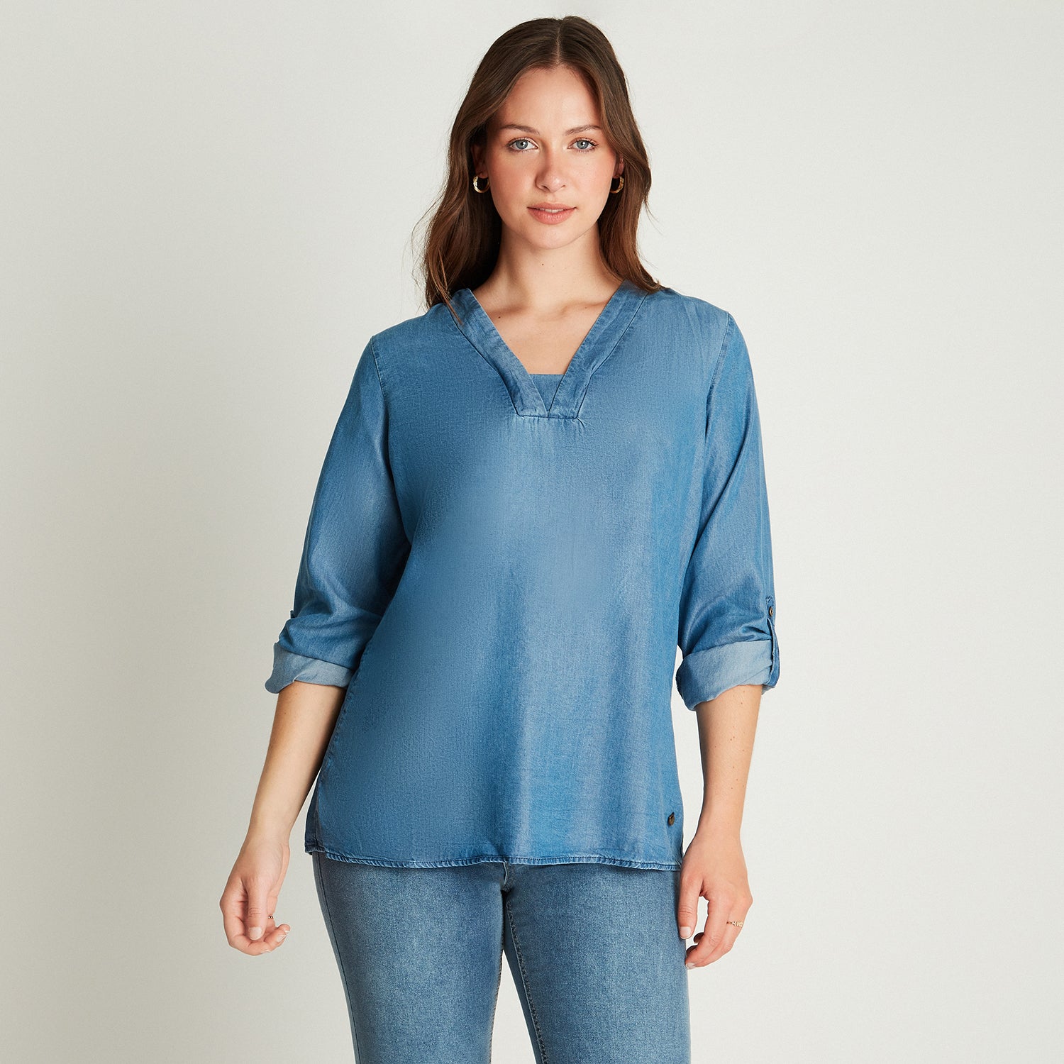 Blusa Blue Medio 200003 Curvi