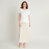 Blusa Blanco Manga Kimono Cuello Redondo Lorenzo di Pontti