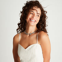 Blusa Beige Detalle Lúrex Elástico - Lorenzo di Pontti
