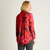 Blusa Manga Larga Camisera Rojo