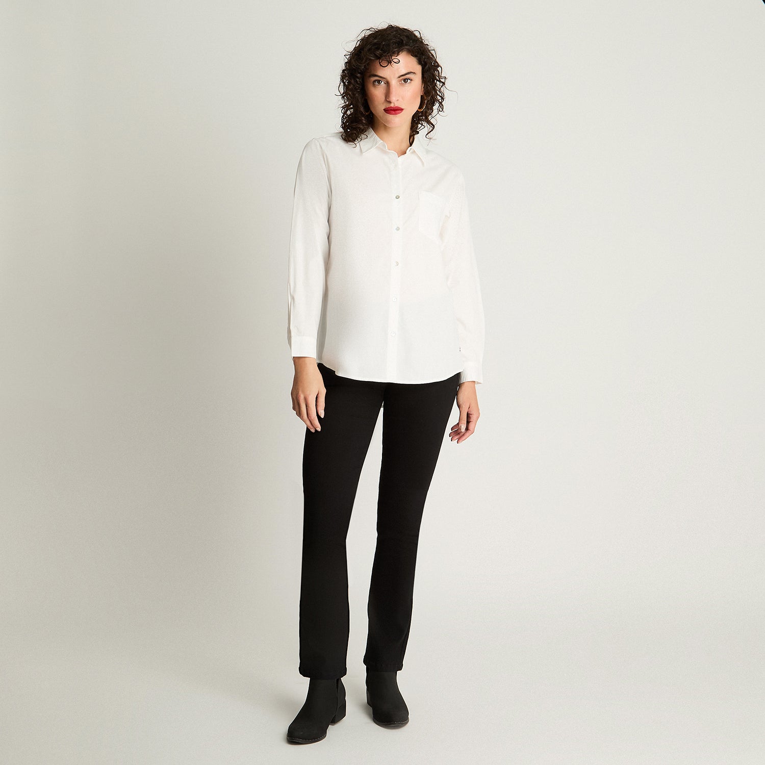 Blusa Algodón Basica Blanco Curvi