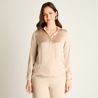 Blusa Arena Manga Larga Cuello Camisero