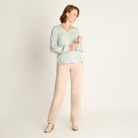 Blusa Menta Cuello en V