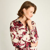 Blusa Rosada con Estampado Floral