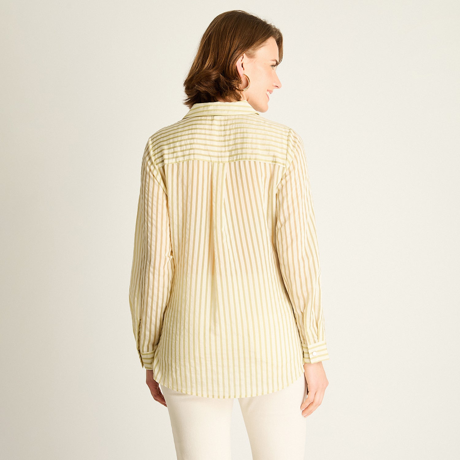 Blusa Verde a Rayas