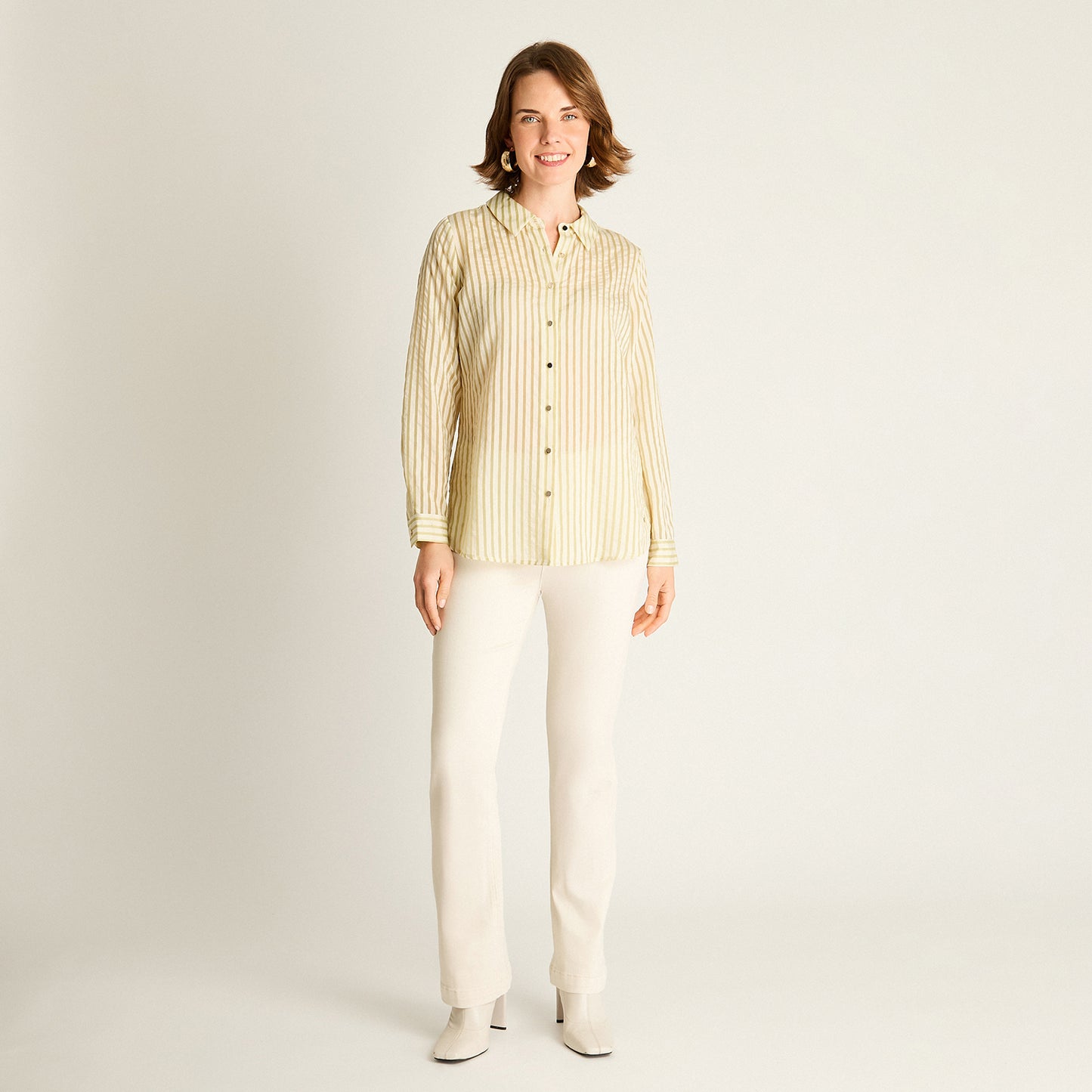 Blusa Verde a Rayas