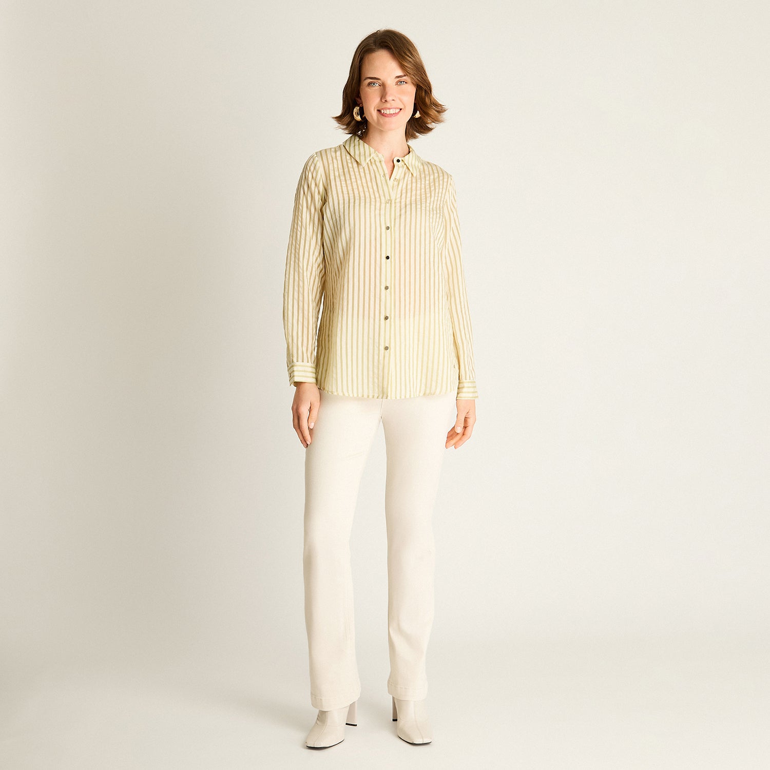 Blusa Verde a Rayas