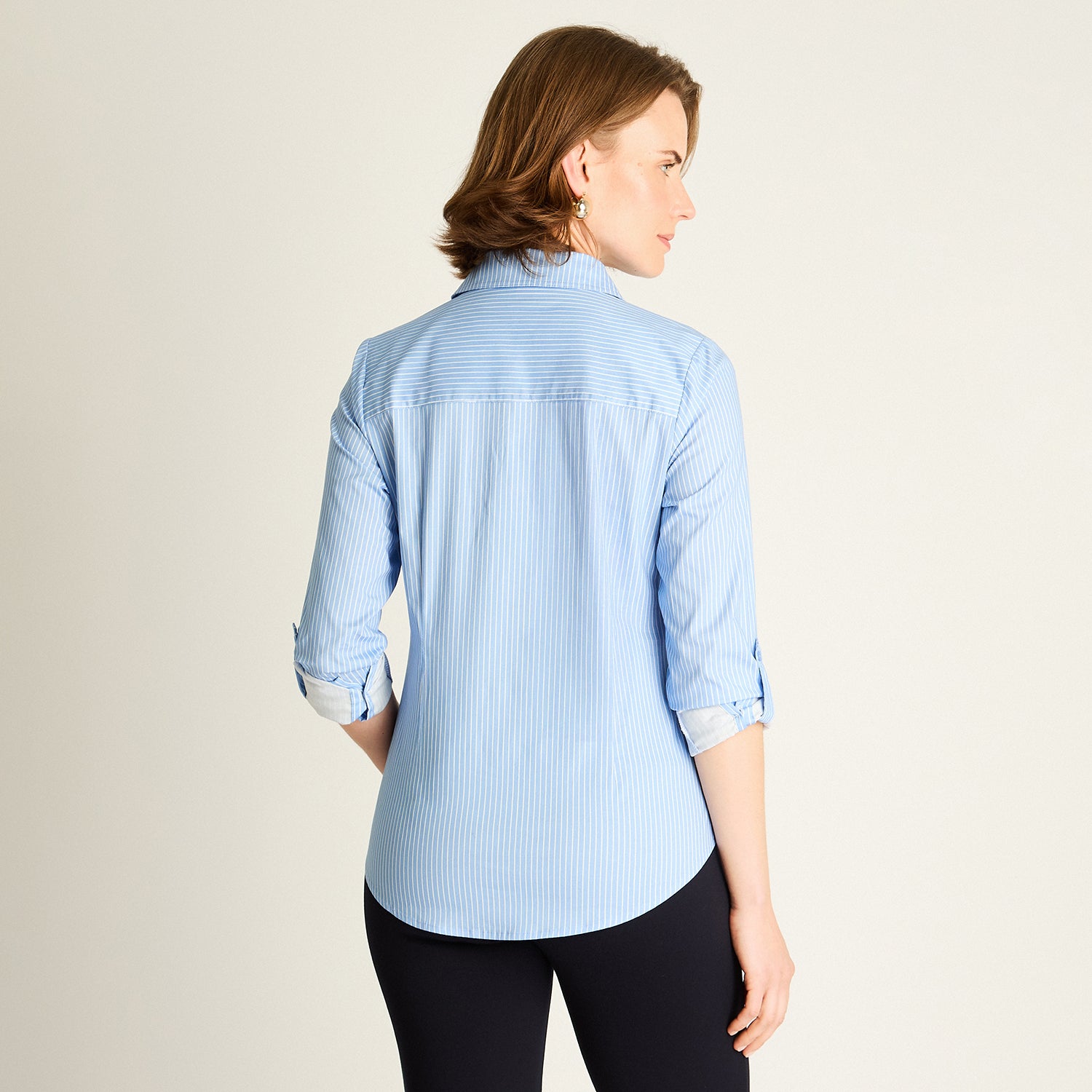 Blusa Celeste de Algodón