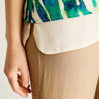 Blusa Verde Estampado Jungle