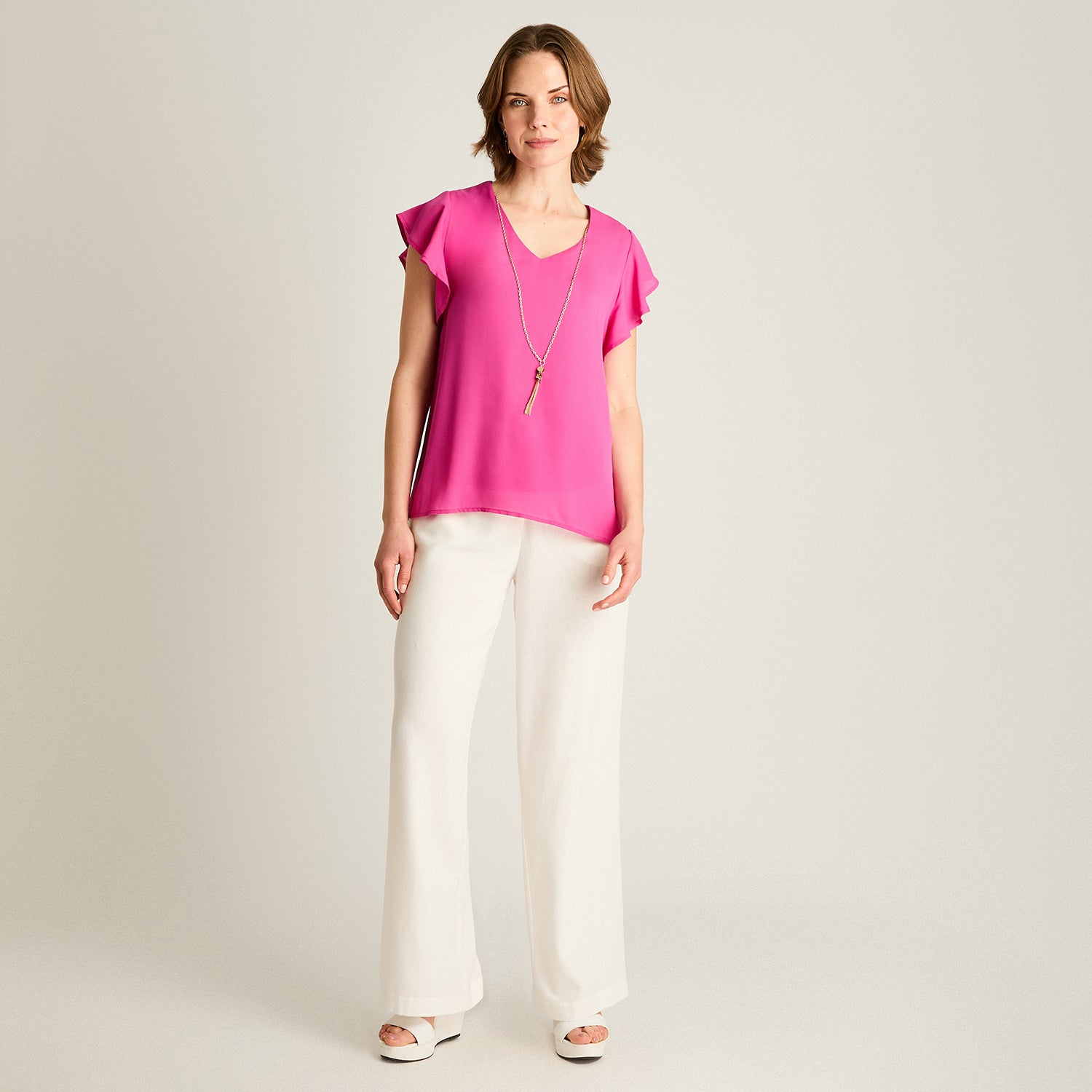 Blusa Morado con Collar