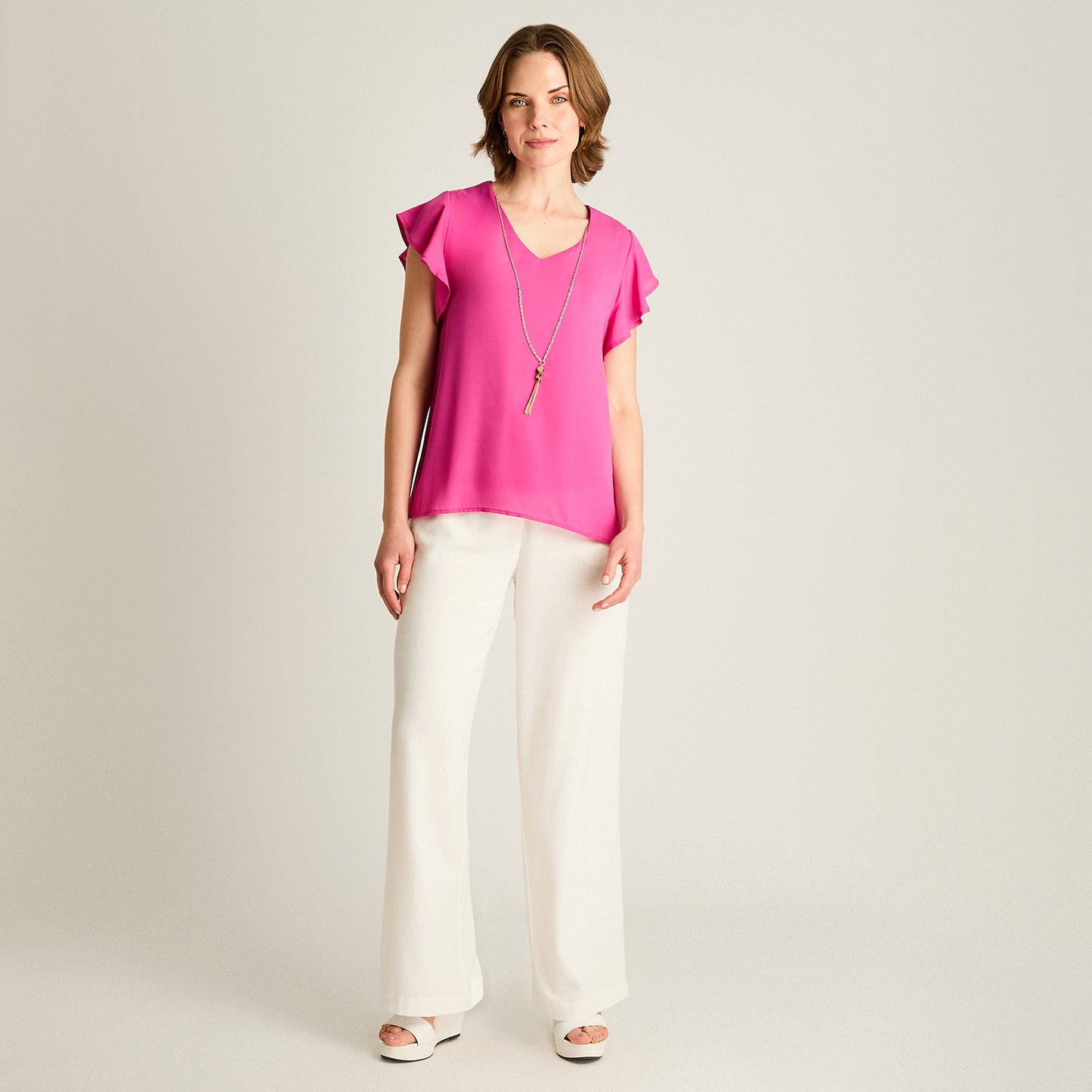Blusa Morado con Collar