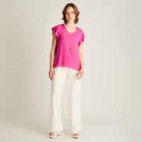 Blusa Morado con Collar