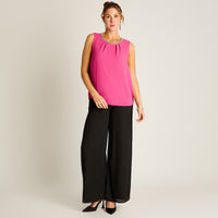 Blusa Fucsia con Aplique de Brillos