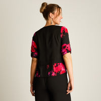 Blusa Estampada con Chaleco Integrado