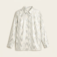 Blusa Plata Brillante de Fiesta en plano