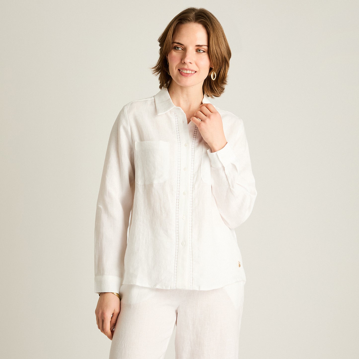 Blusa Blanca 100% Lino