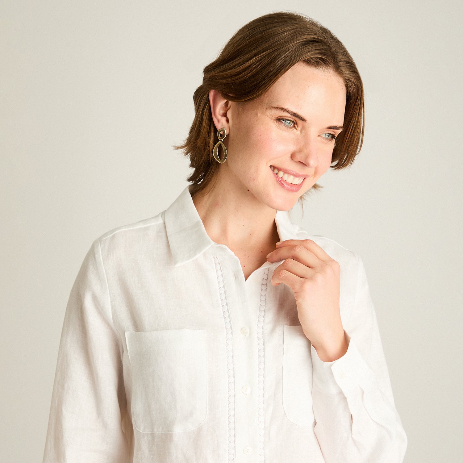 Blusa Blanca 100% Lino