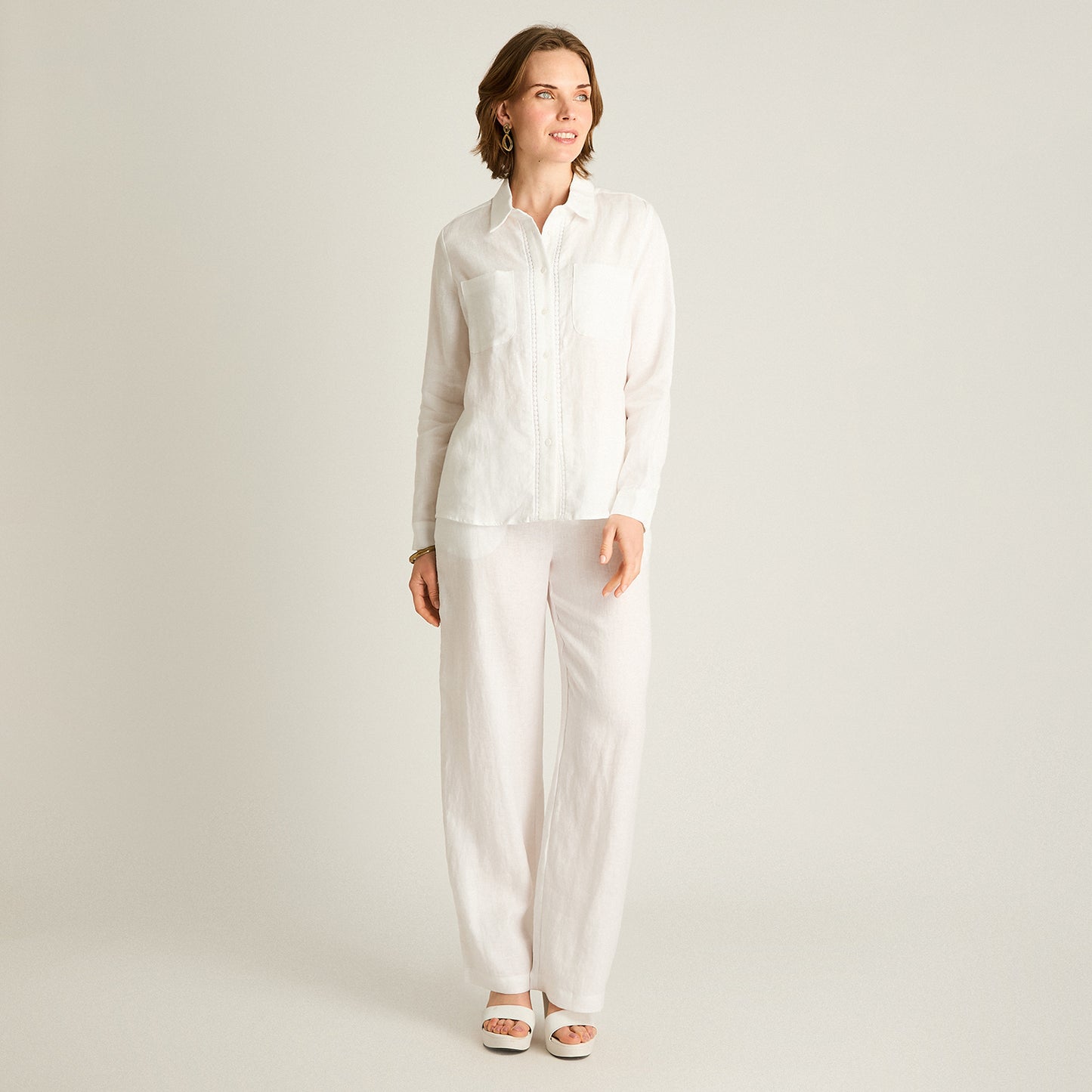 Blusa Blanca 100% Lino