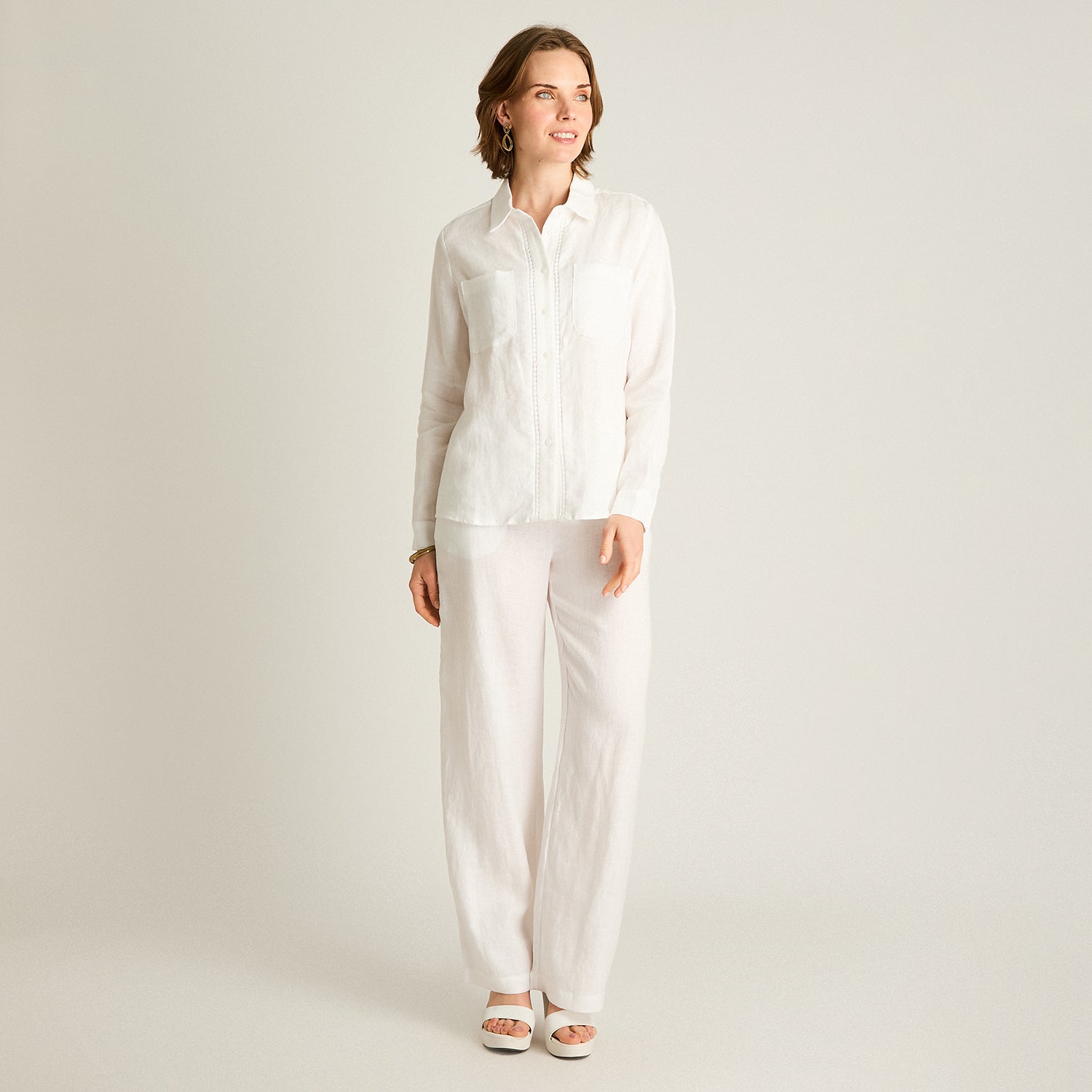 Blusa Blanca 100% Lino