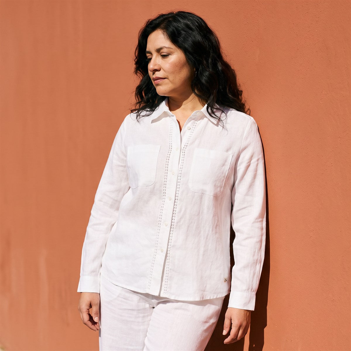 Blusa Blanca 100% Lino lifestyle