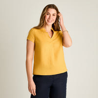 Blusa Mostaza 100% Lino