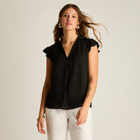 Blusa Negra Manga Corta