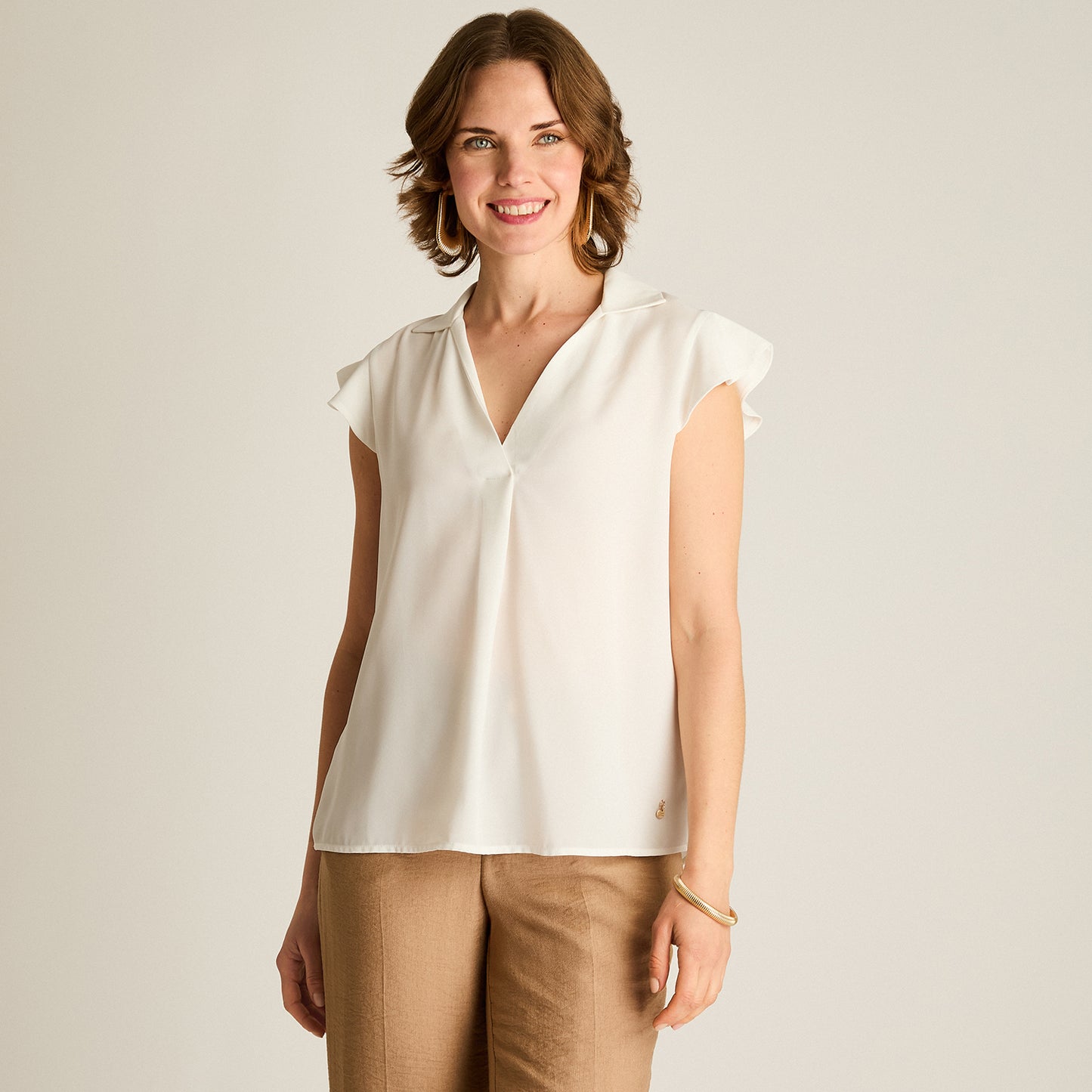 Blusa Crudo Manga Corta