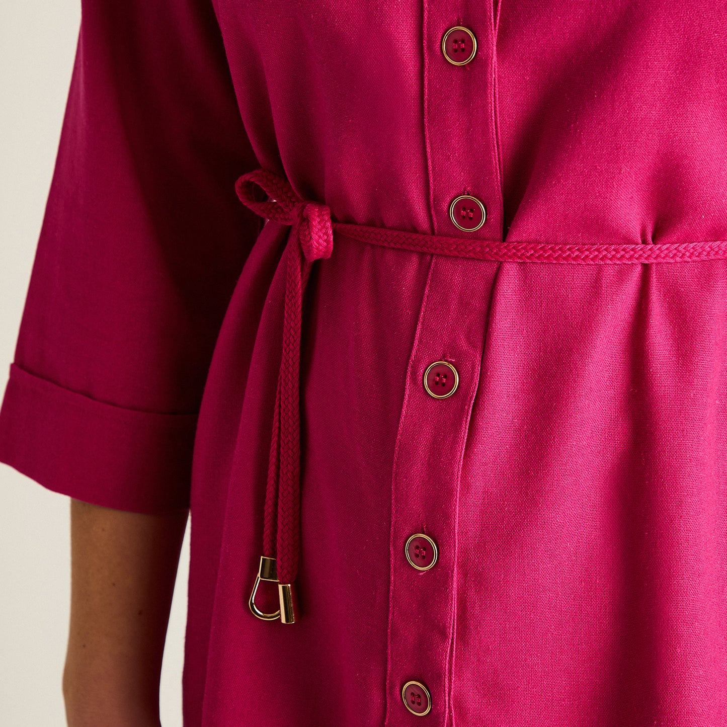 Blusa Fucsia con Lazo