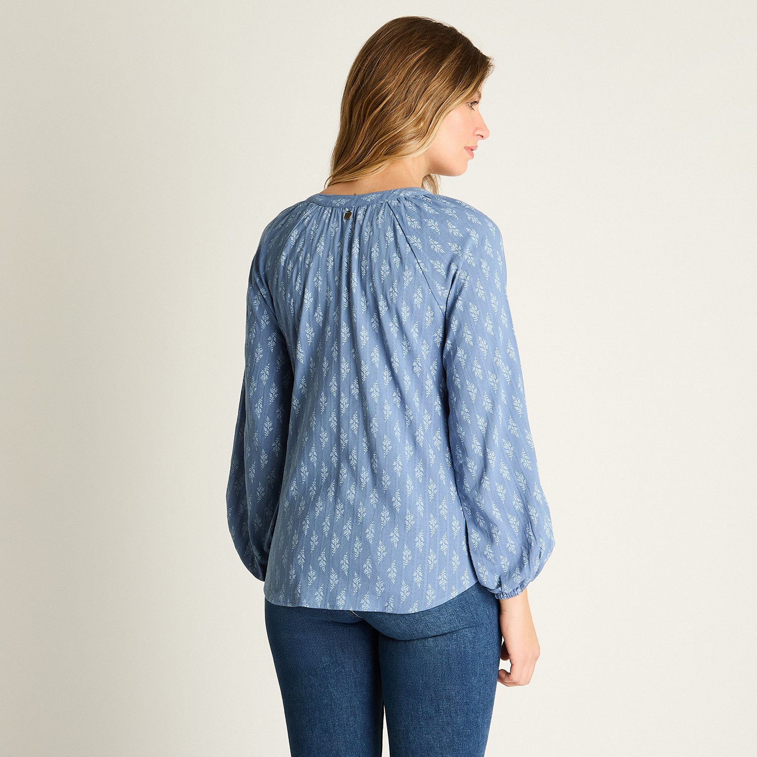 Blusa Indigo con Amarre