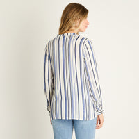 Blusa Blanca con Rayas