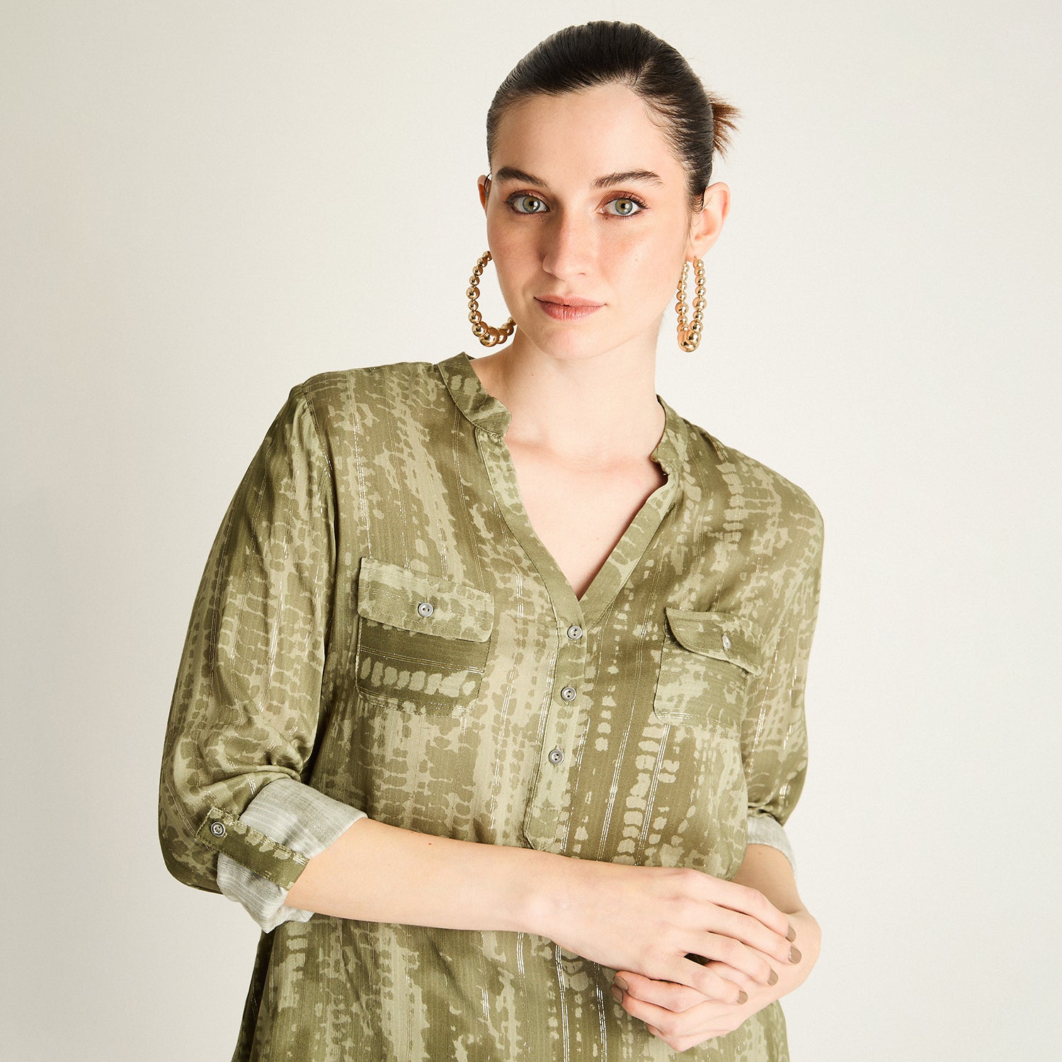 Blusa Manga Larga Verde
