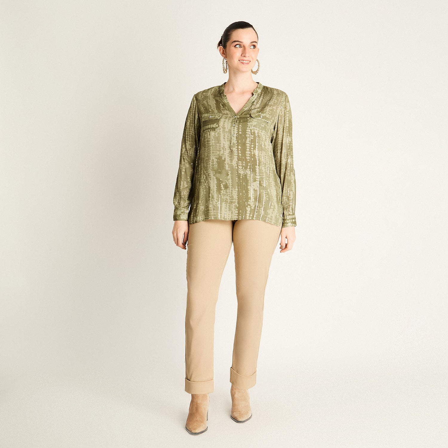 Blusa Manga Larga Verde