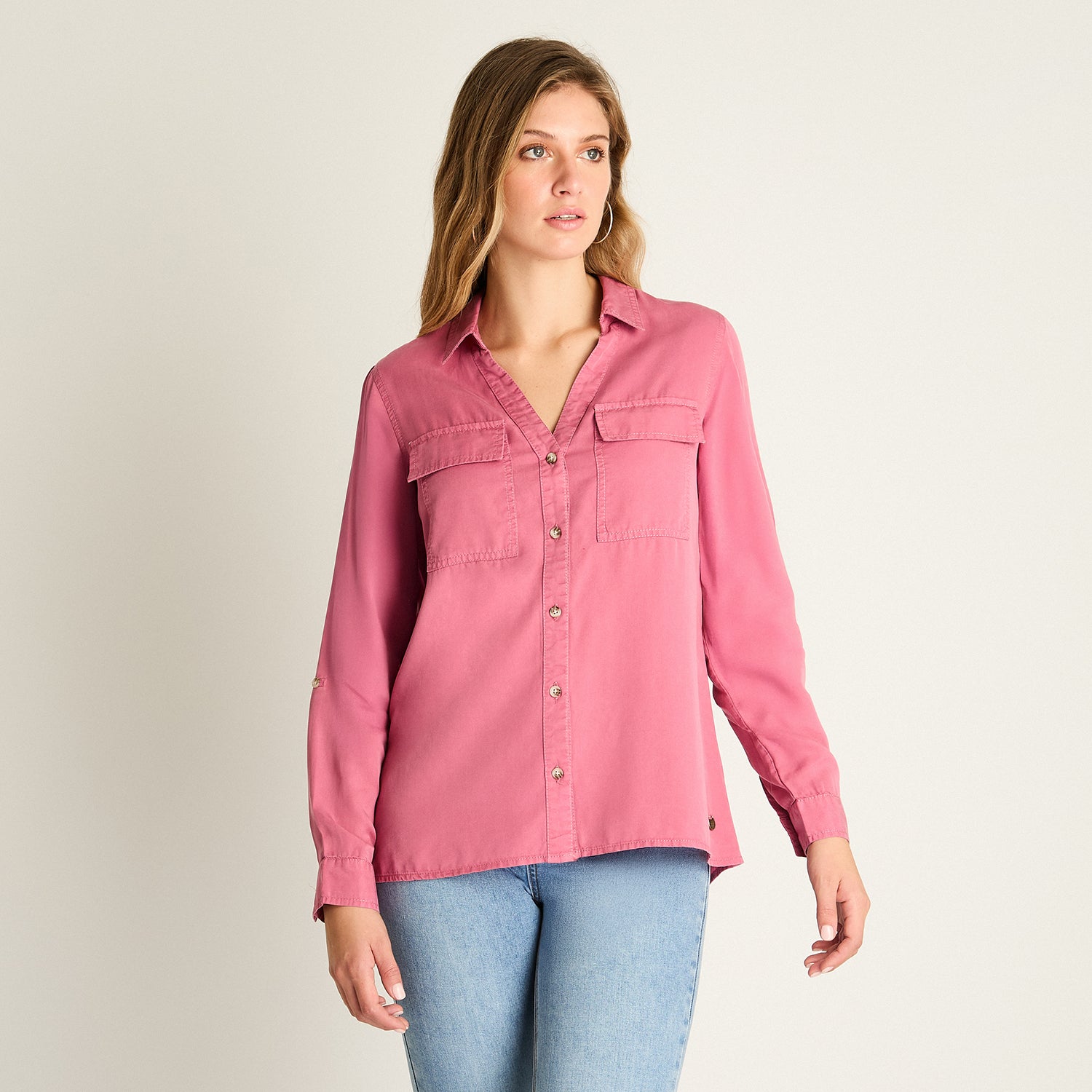 Blusa Magenta de Lyocell