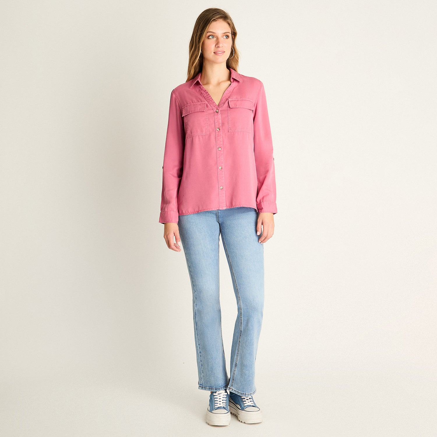 Blusa Magenta de Lyocell