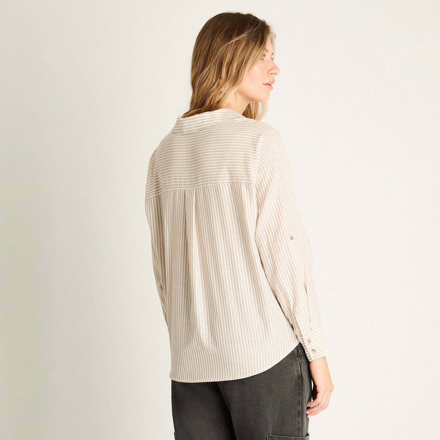 Blusa Beige Rayada