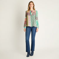 Blusa Estampada Magenta