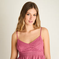 Blusa Rosa Sin Mangas - Lorenzo di Pontti
