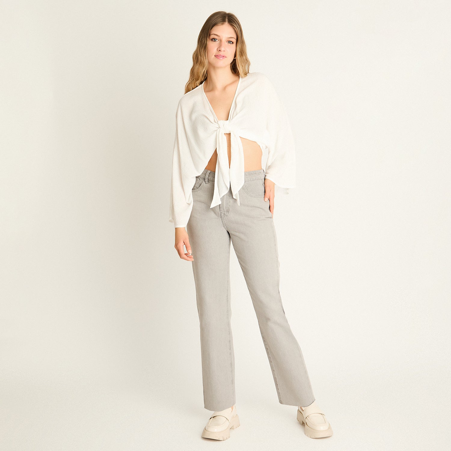 Blusa Crudo Amarre Frontal