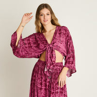 Blusa Rosa Tipo Peto Amarre - Lorenzo di Pontti