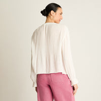 Blusa Crudo Bordado Romántico - Lorenzo di Pontti