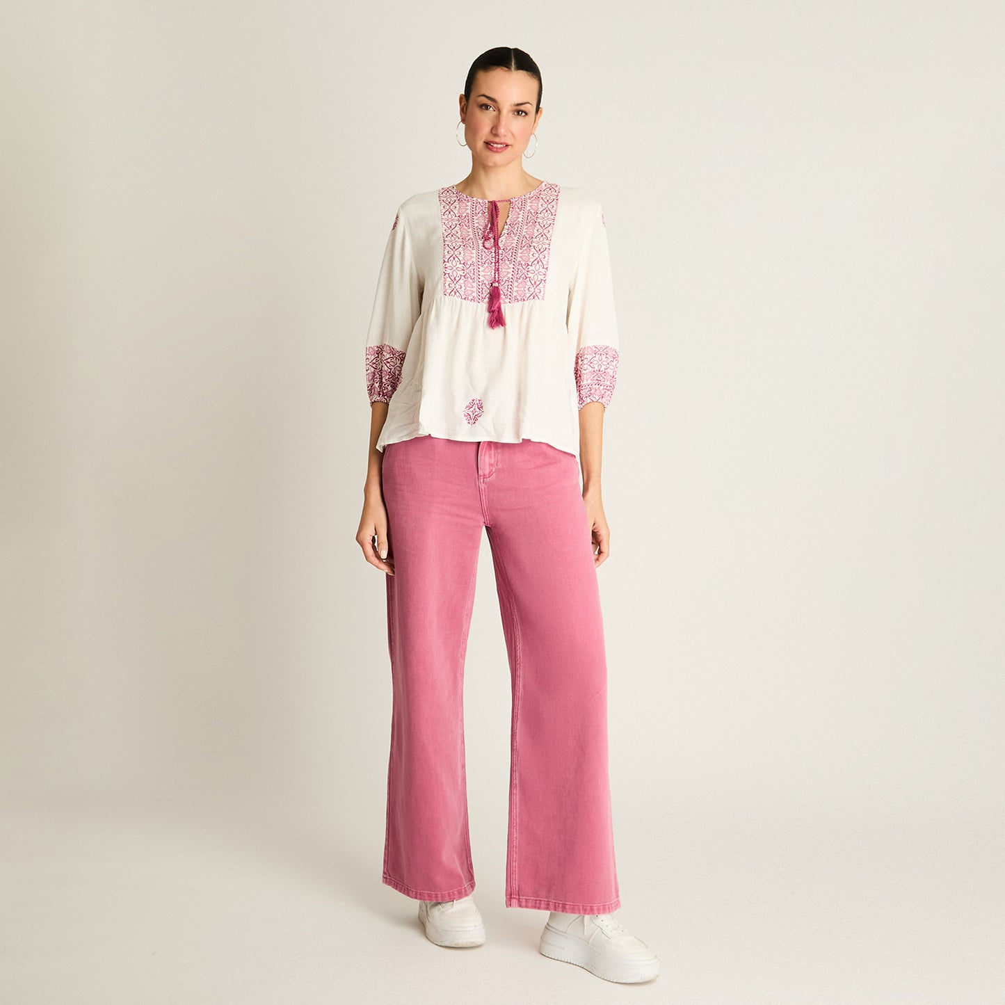 Blusa Crudo Diseño Étnico