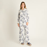 Blusa Blanco Estampado Mediterráneo